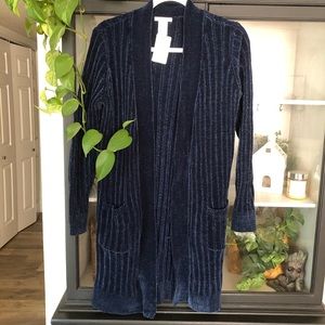 Blue Velvet Cardigan